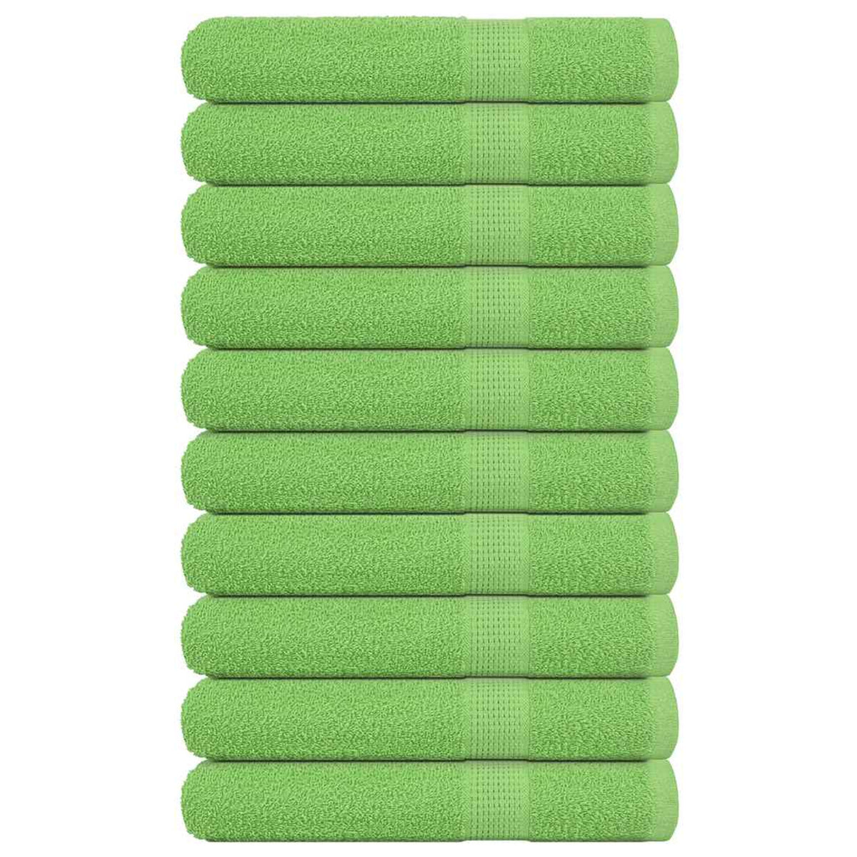 Towel Cotton Apple Green 200 x 80 cm Bathroom Bath Linen Home Towels 10 pcs