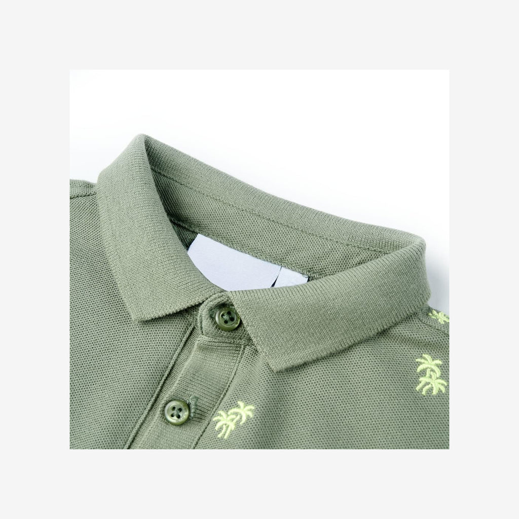 Kids'Polo Shirt Khaki Cotton 116 Kids Clothing Children's Wear Kids' Tops 116