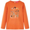 Kids T-Shirt Cotton Burnt Orange 92 Children's Top Kids Clothing Kids Wear