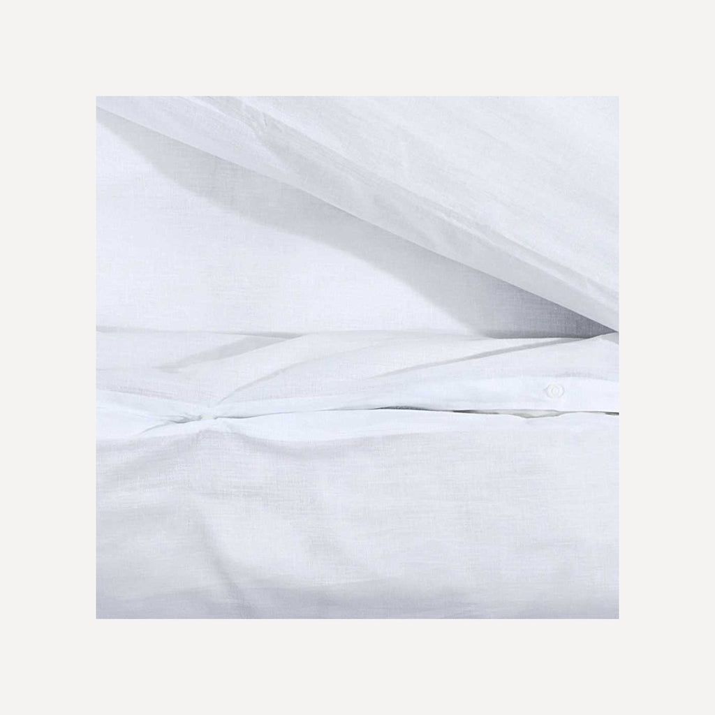 Duvet Cover Cotton White 200 x 200 cm Bedding Bed Linen Bedroom Variant 4