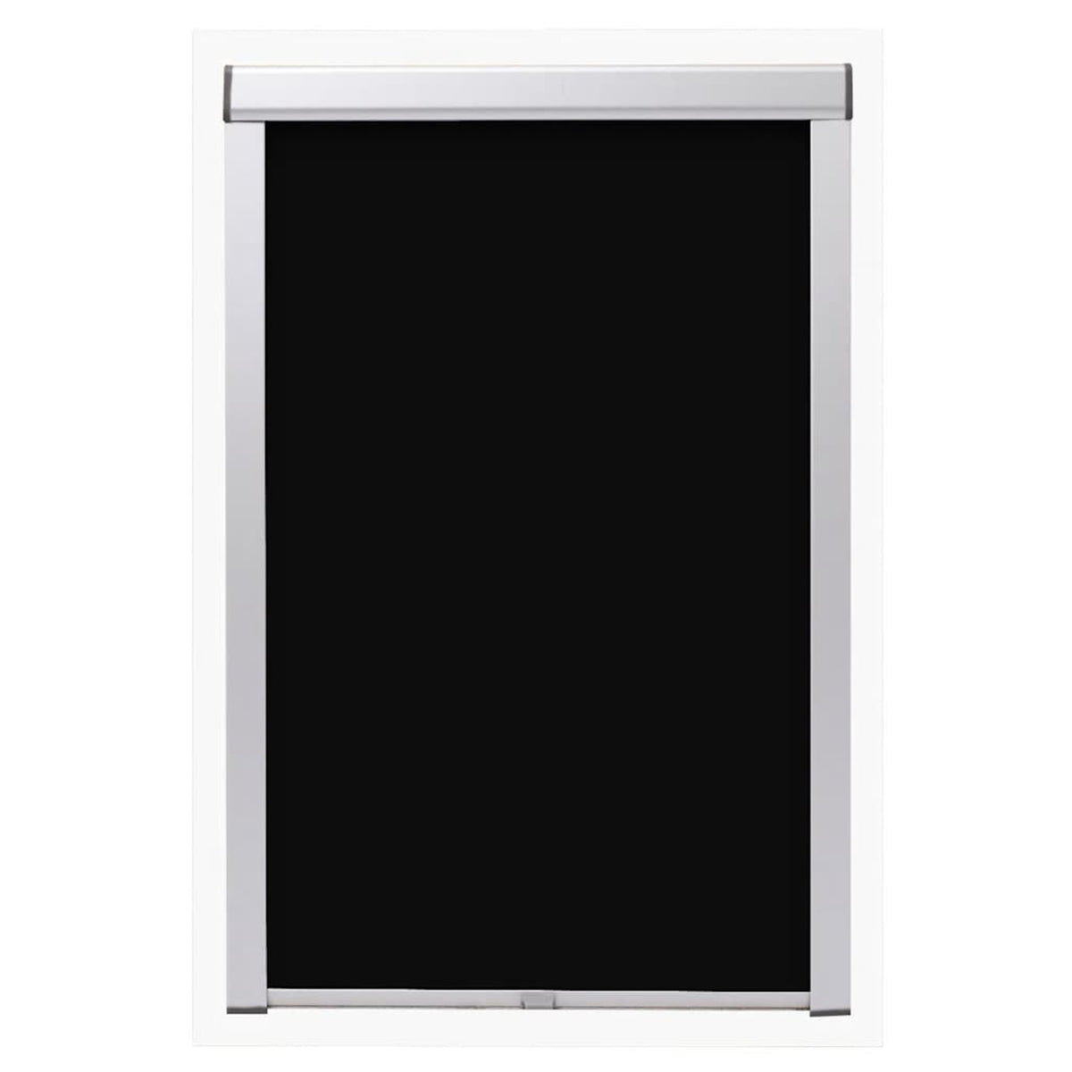Roller Blind Blackout Fabric Black 61.3 x 94 cm Window Shade Window Covering