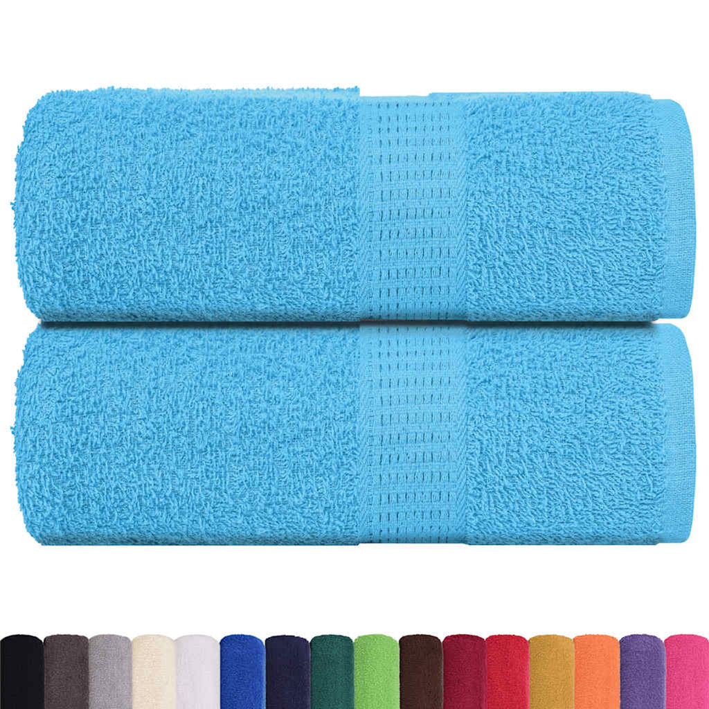 Towel Cotton Turquoise 30 x 30 cm Bathroom Bath Linen Home Towels 2 pcs Wash