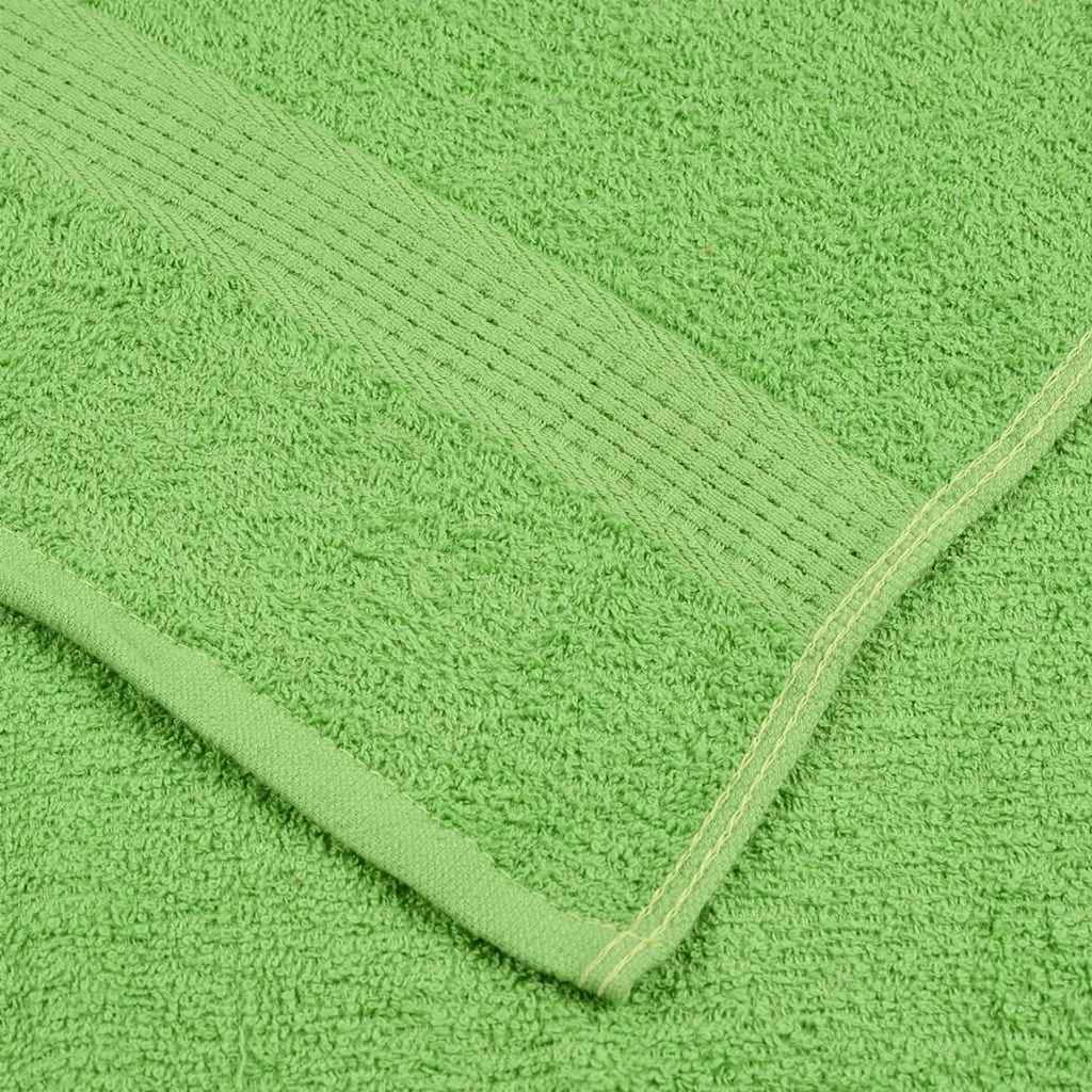 Towel Cotton Apple Green 140 x 70 cm Bathroom Bath Linen Home Towels 10 pcs