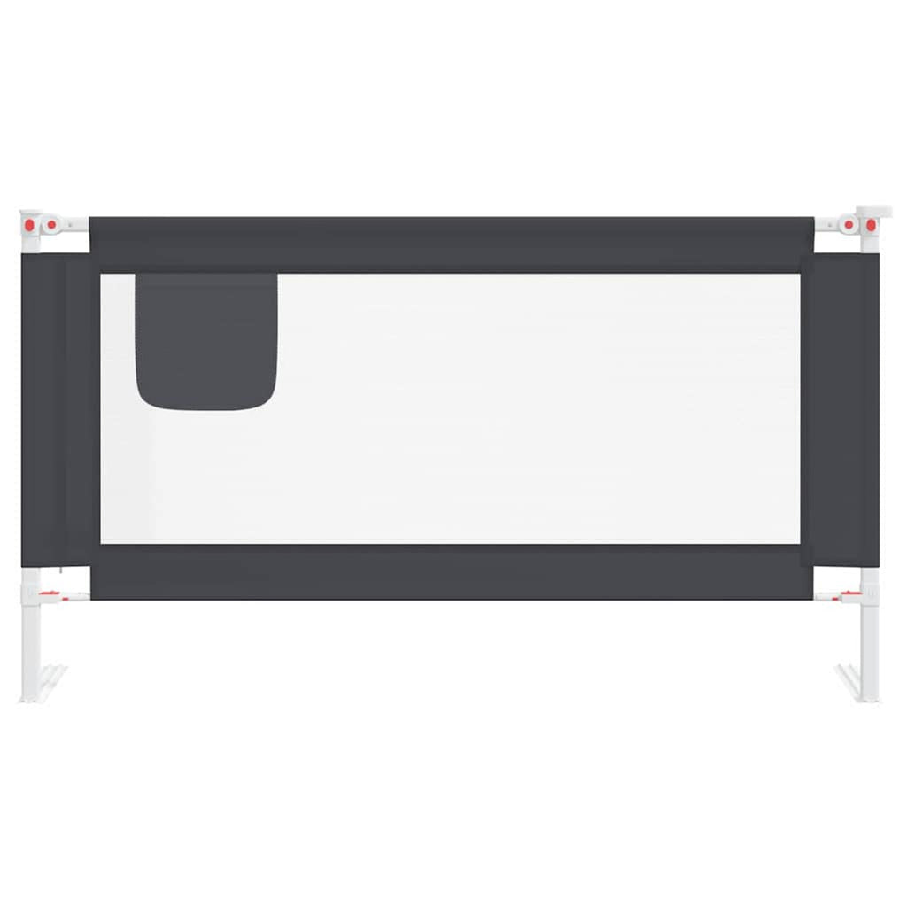 Toddler Safety Bed Rail Dark Fabric (100% Polyester) Dark Grey 150 x 25 x 95