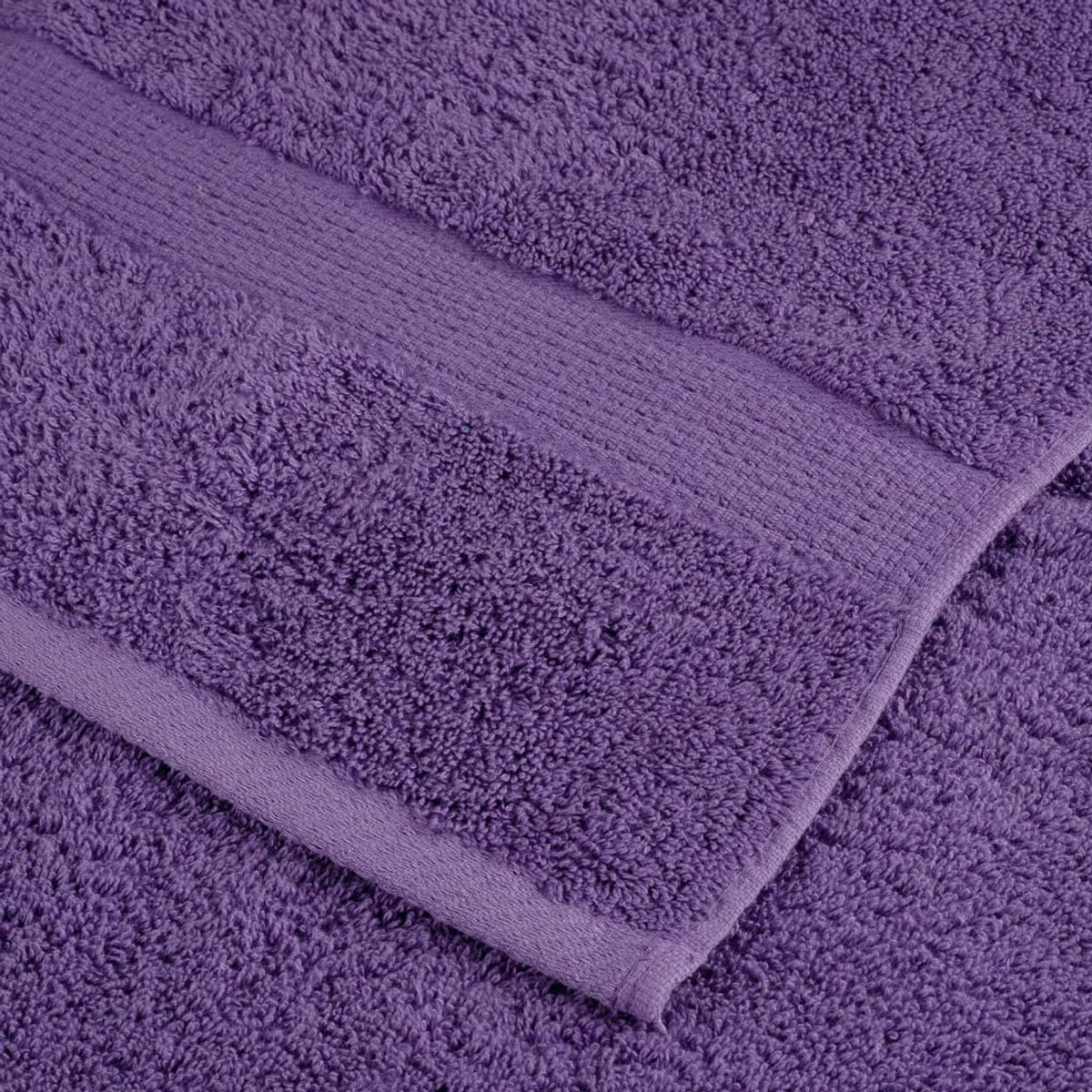 Towel Cotton Purple 50 x 30 cm Bathroom Bath Linen Home Towels 4 pcs Variant 2
