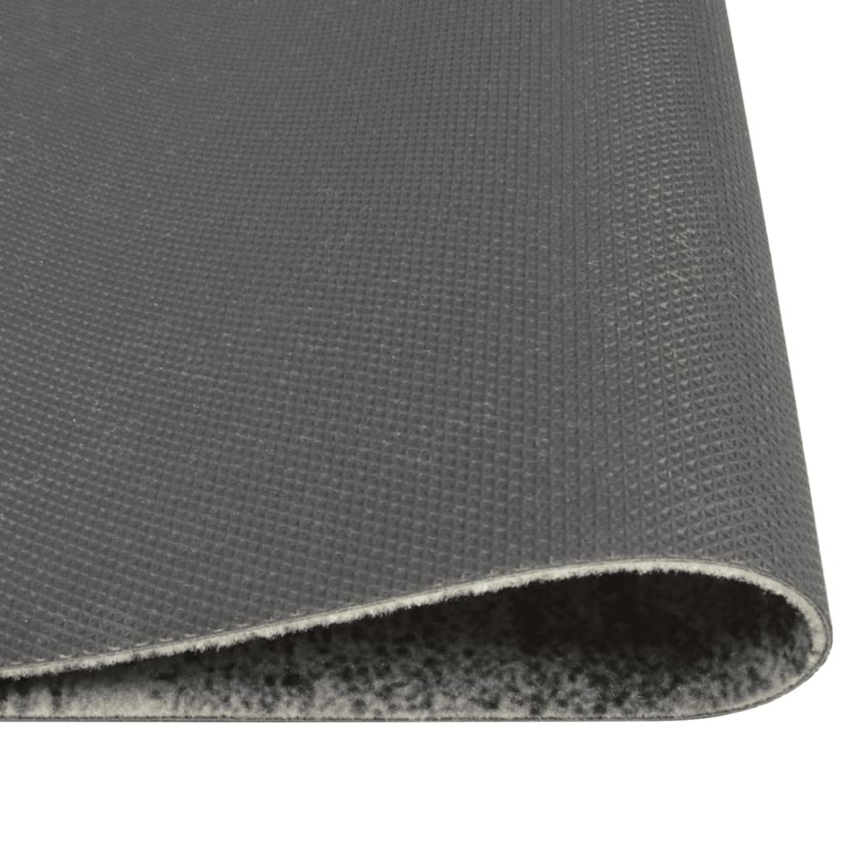 Rug Velvet (100% Polyamide) Grey 150 x 45 x 0.5 cm Floor Mat Home Variant 4