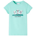 Kids T-Shirt Cotton Light Mint 116 Children's Top Kids Clothing Kids Variant 3