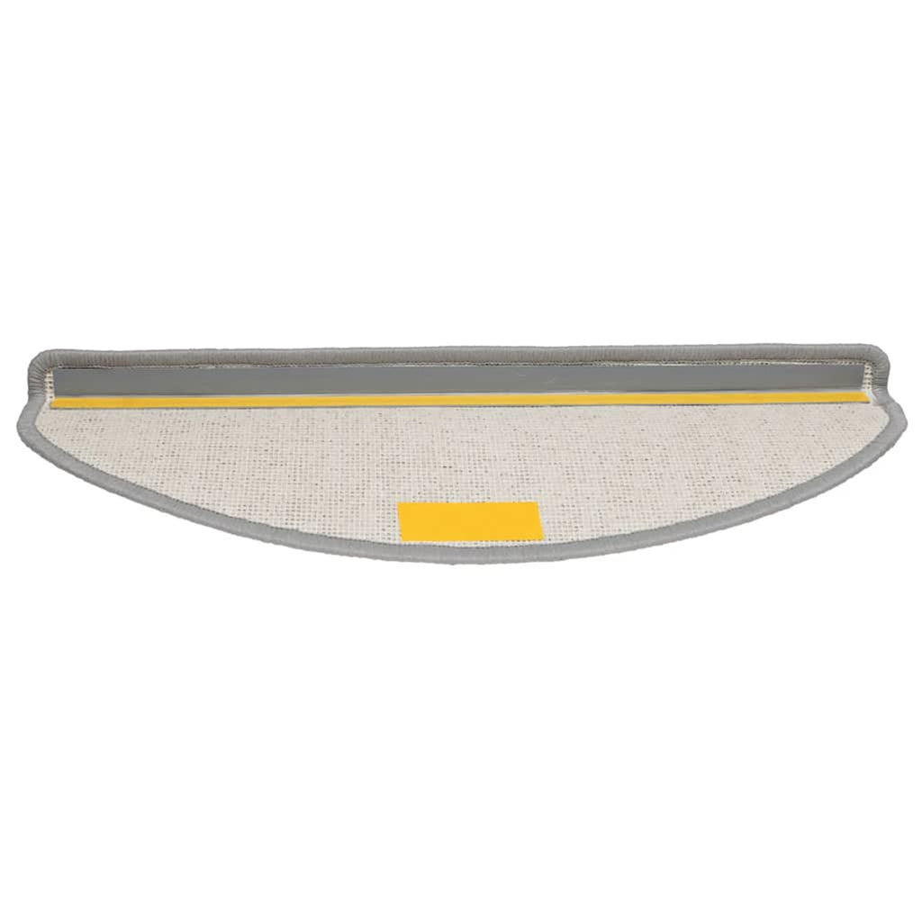 Stair Mats Half Round Large Pp Tufted Grey 65 x 25 x 4 cm Floor Mat Home 15