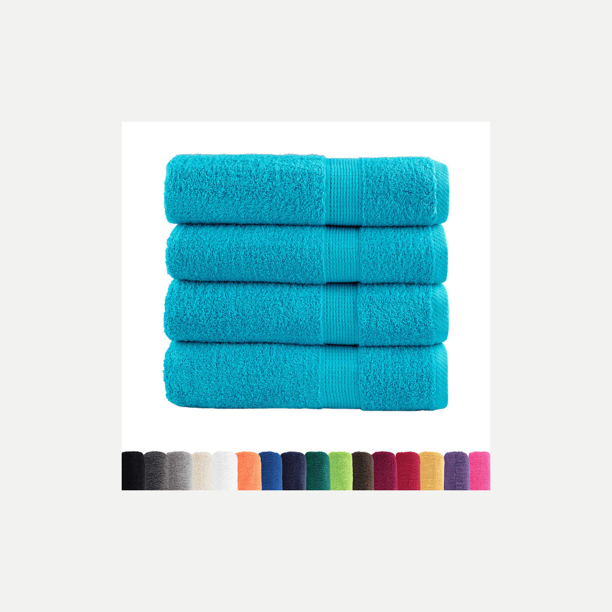 Towel Cotton Turquoise 150 x 100 cm Bathroom Bath Linen Home Towels Variant 2
