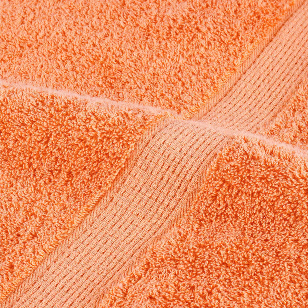 Towel Cotton Orange 50 x 30 cm Bathroom Bath Linen Home Towels 4 pcs Variant 2
