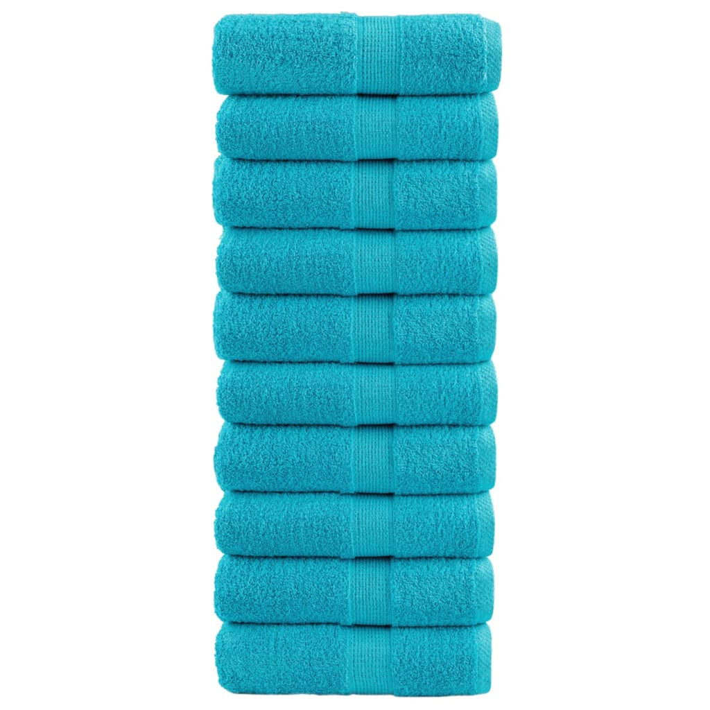 Towel Cotton Turquoise 30 x 30 cm Bathroom Bath Linen Home Towels 10 Variant 2