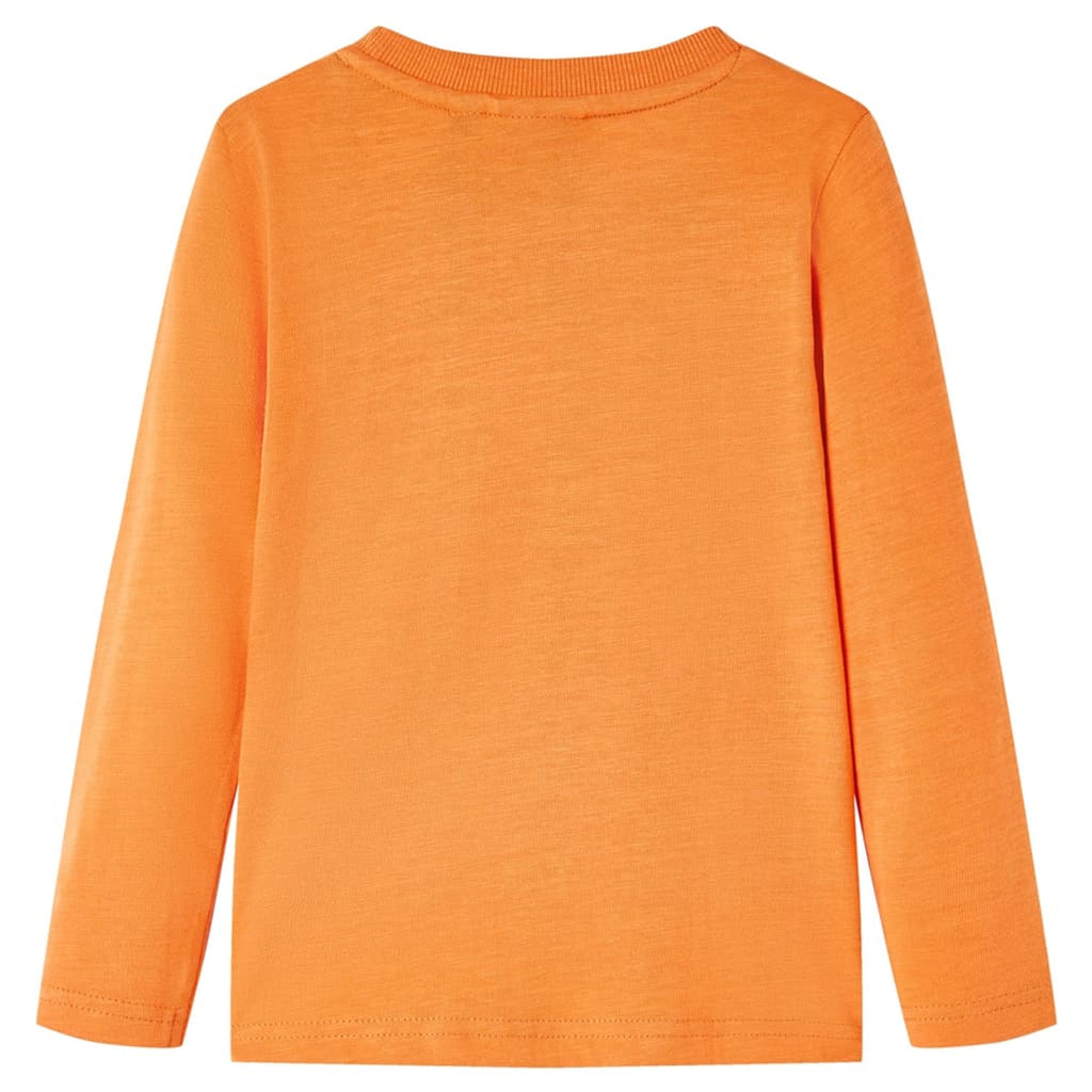 Kids T-Shirt Cotton Dark Orange 128 Children's Top Kids Clothing Kids Wear