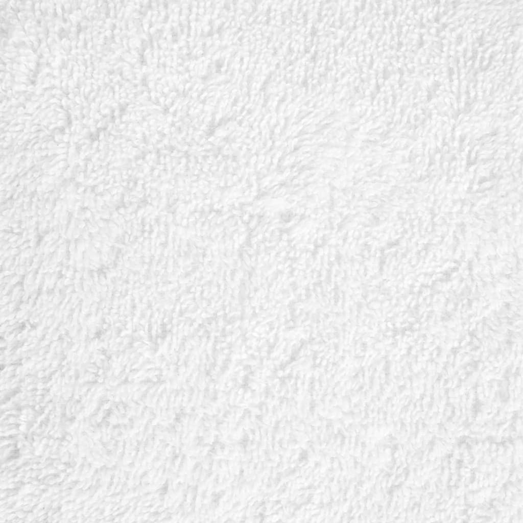 Towel Cotton White 100 x 50 cm Bathroom Bath Linen Home Towels 2 pcs Variant 2