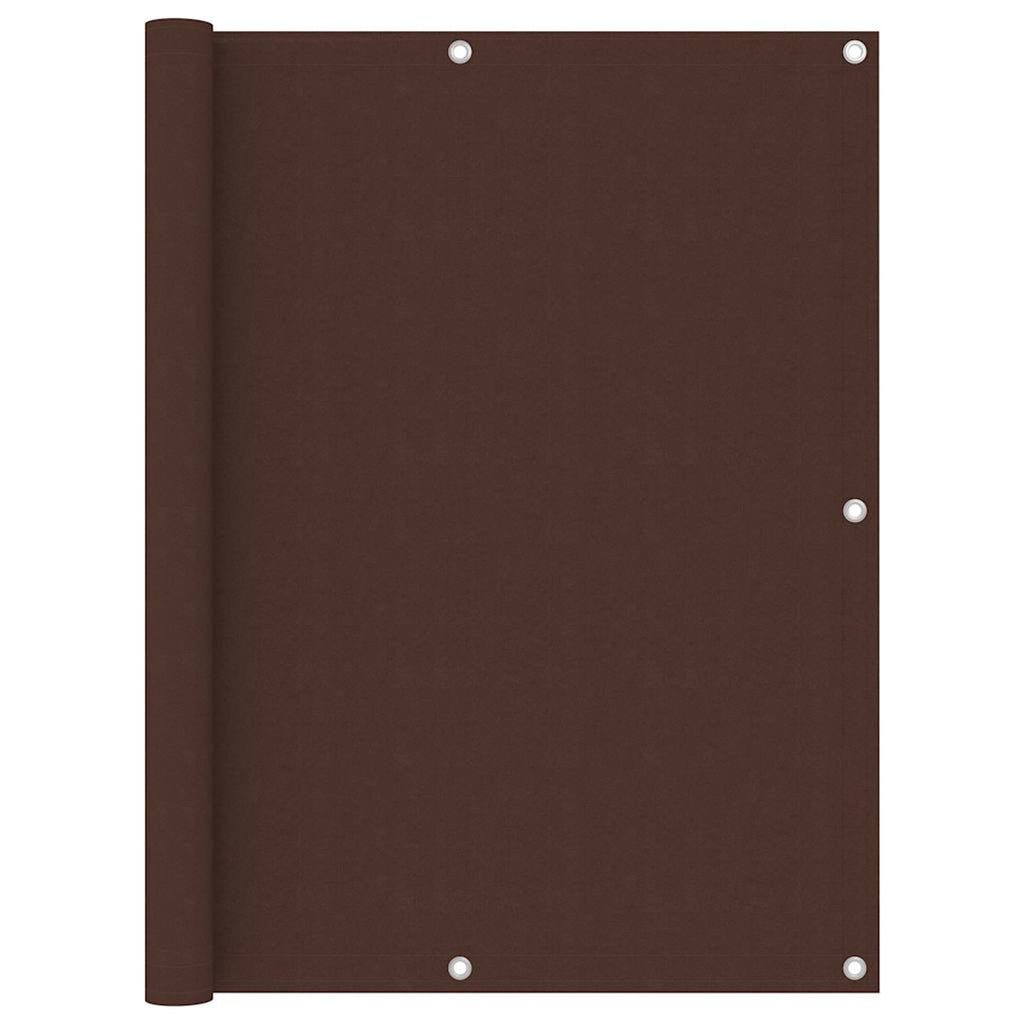 Balcony Screen Oxford Fabric Brown Waterproof UV Resistant 120 x 300 cm