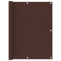 Balcony Screen Oxford Fabric Brown Waterproof UV Resistant 120 x 300 cm