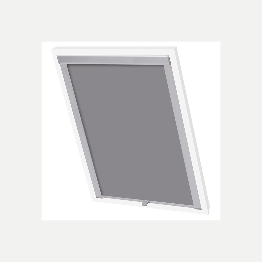 Roller Blind Blackout Fabric Grey 77.5 x 94 cm Window Shade Window Covering