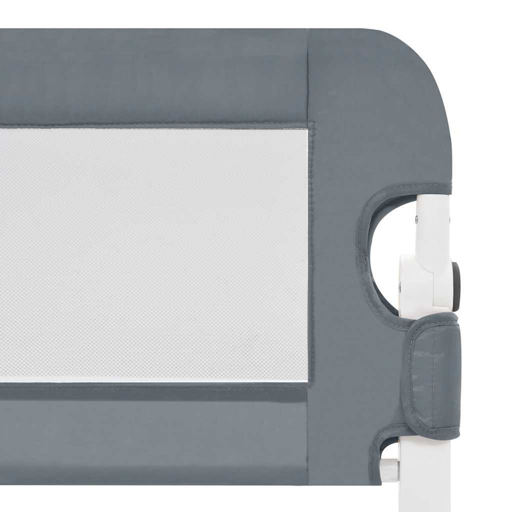 Toddler Safety Bed Rail Polyester Grey 120 x 40.5 x 42 cm Child Bed Guard 5x42cm