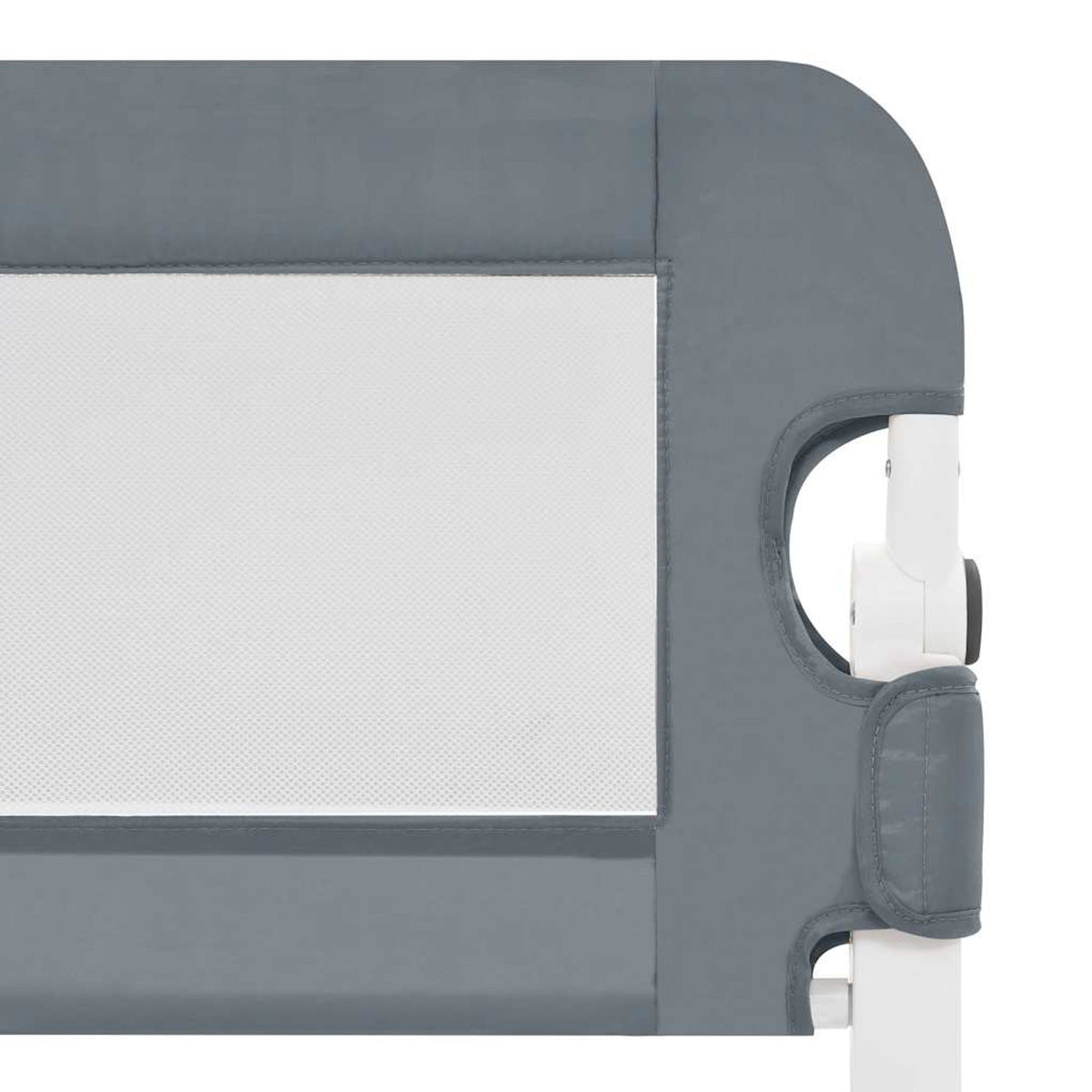Toddler Safety Bed Rail Polyester Grey 120 x 40.5 x 42 cm Child Bed Guard 5x42cm