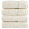 Towel Cotton Cream 30 x 30 cm Bathroom Bath Linen Home Towels 4 pcs Variant 2