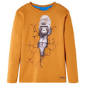 Kids T-Shirt Cotton Dark Ochre 104 Children's Top Kids Clothing Kids Variant 4