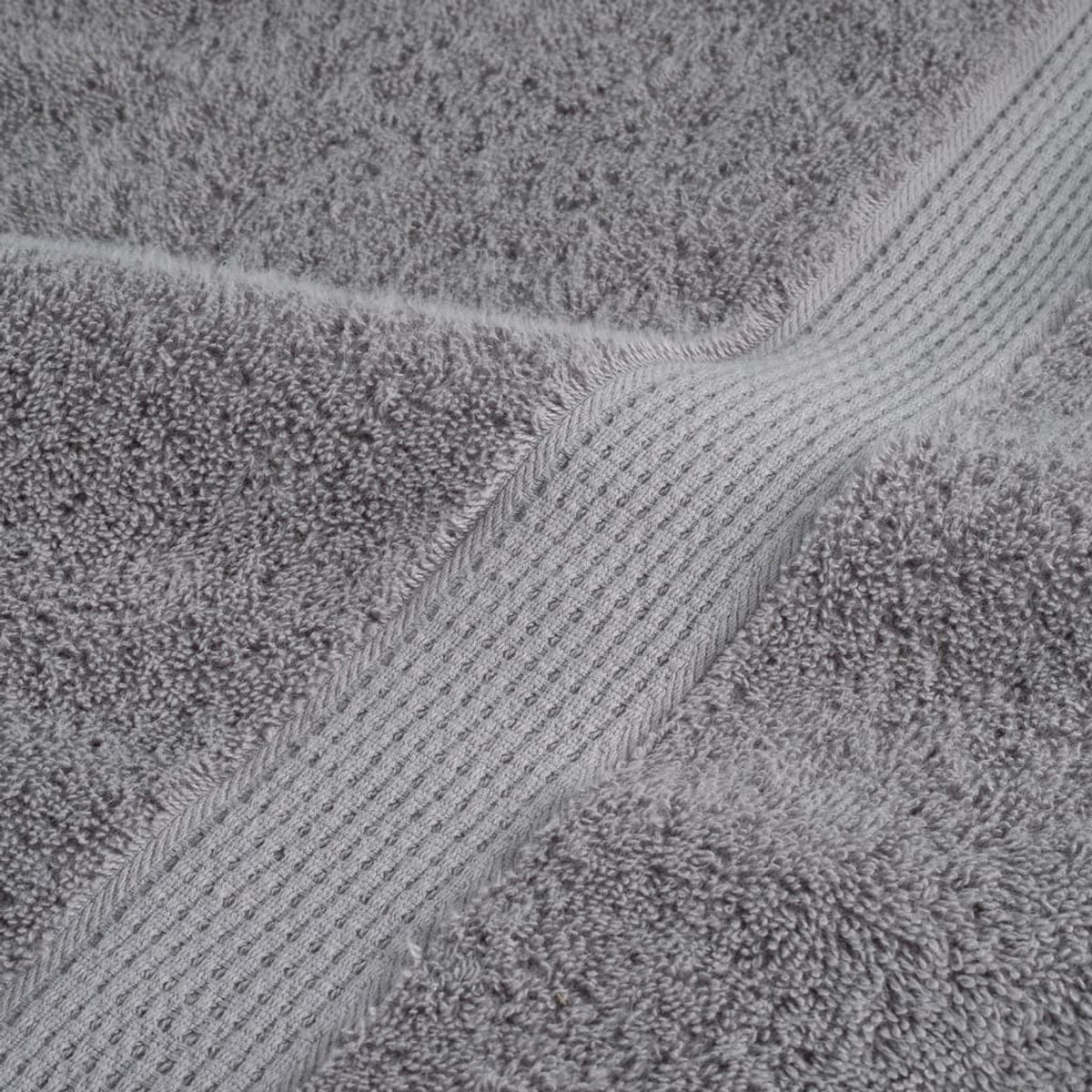 Towel Cotton Grey 200 x 80 cm Bathroom Bath Linen Home Towels 4 pcs Variant 2