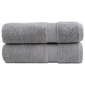 Towel Cotton Grey 140 x 70 cm Bathroom Bath Linen Home Towels 2 pcs Variant 2