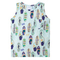Kids'Tank Top Soft Melange Cotton Soft Blue Melange 128 Kids Variant 2
