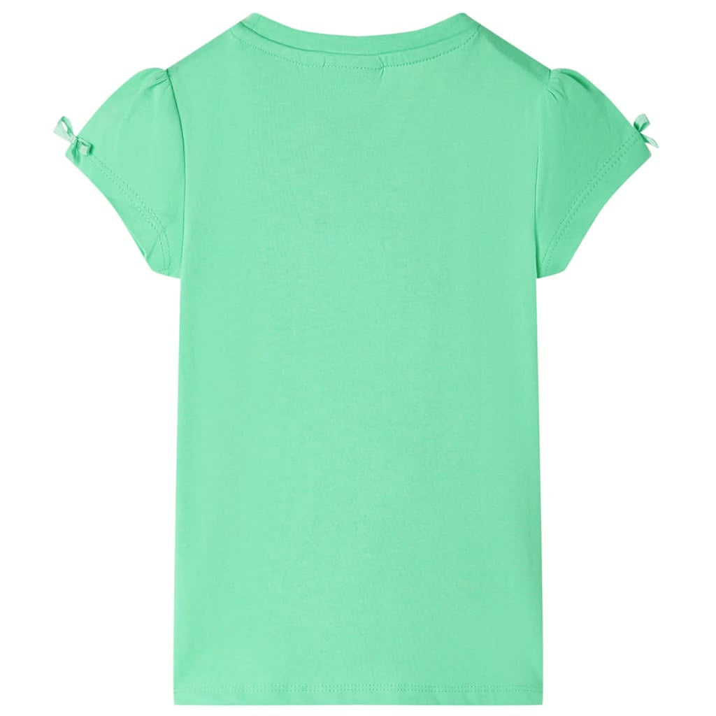 Kids T-Shirt Cotton Light Green 104 Children's Top Kids Clothing Kids Wear 104