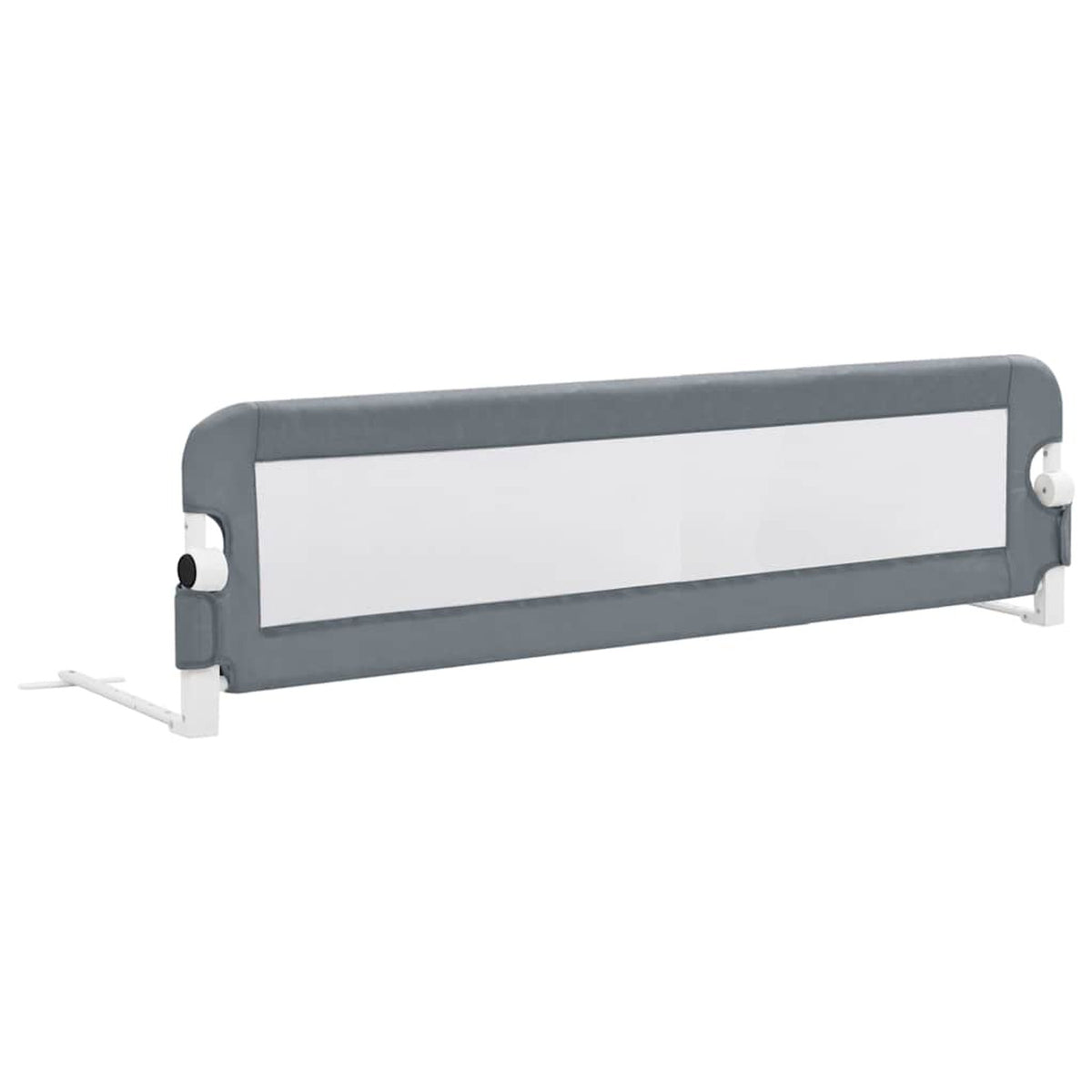 Toddler Safety Bed Rail Polyester Grey 150 x 40.5 x 42 cm Child Bed Guard 5x42cm