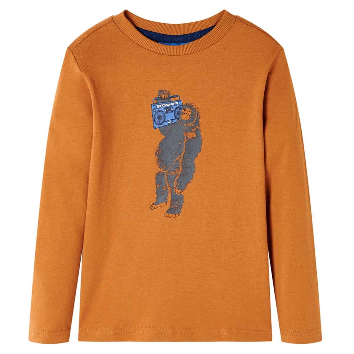 Kids T-Shirt Cotton Dark Ochre 128 Children's Top Kids Clothing Kids Variant 5