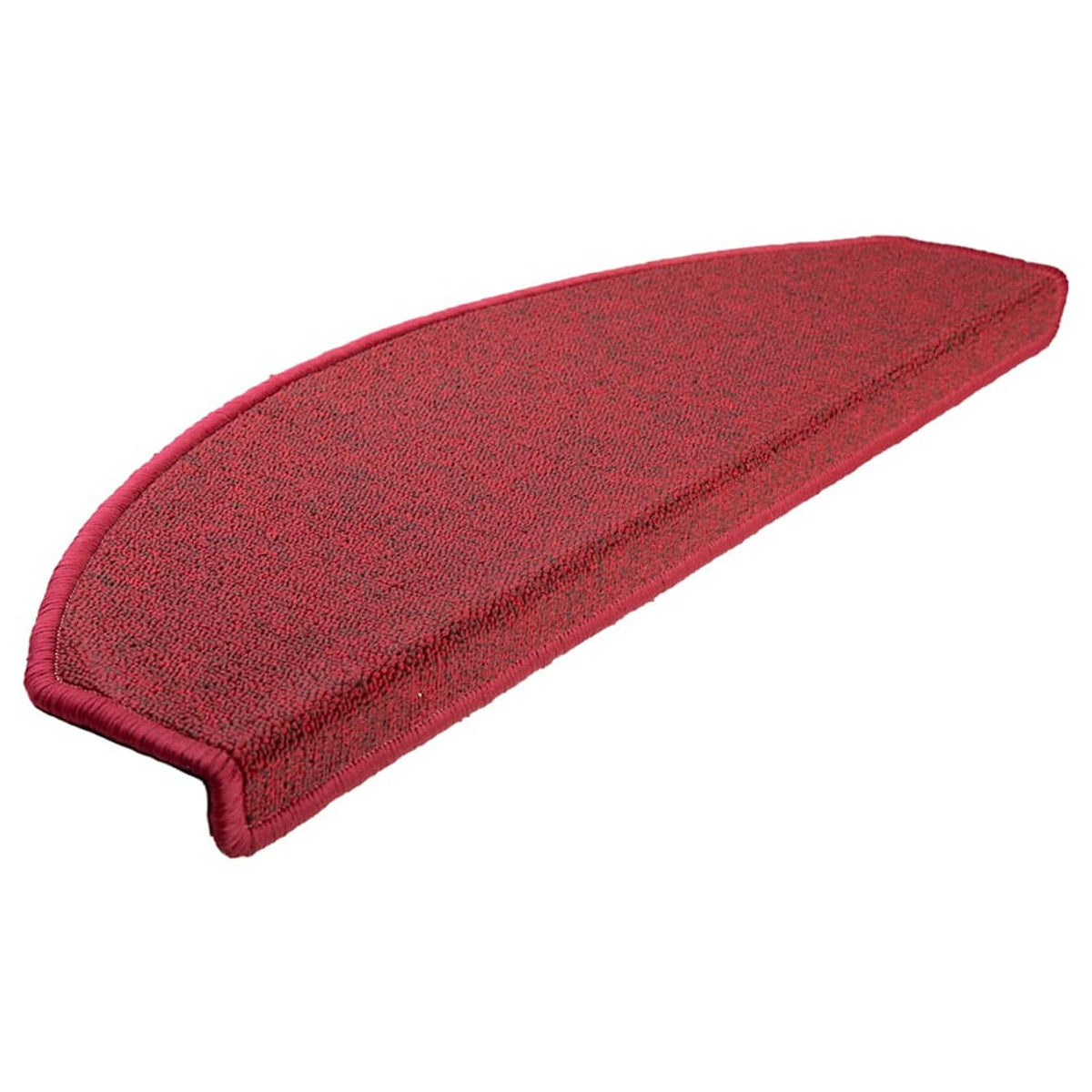 Stair Mats Non-Slip Needle-Punched Fabric -100% Red Foldable 65 x 24 x 4 cm