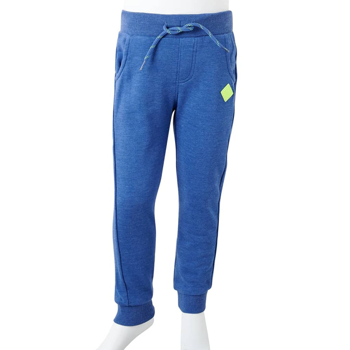 Kids'Sweatpants Melange Cotton Blue Melange 116 Kids' Bottoms Kids' Bottom 116