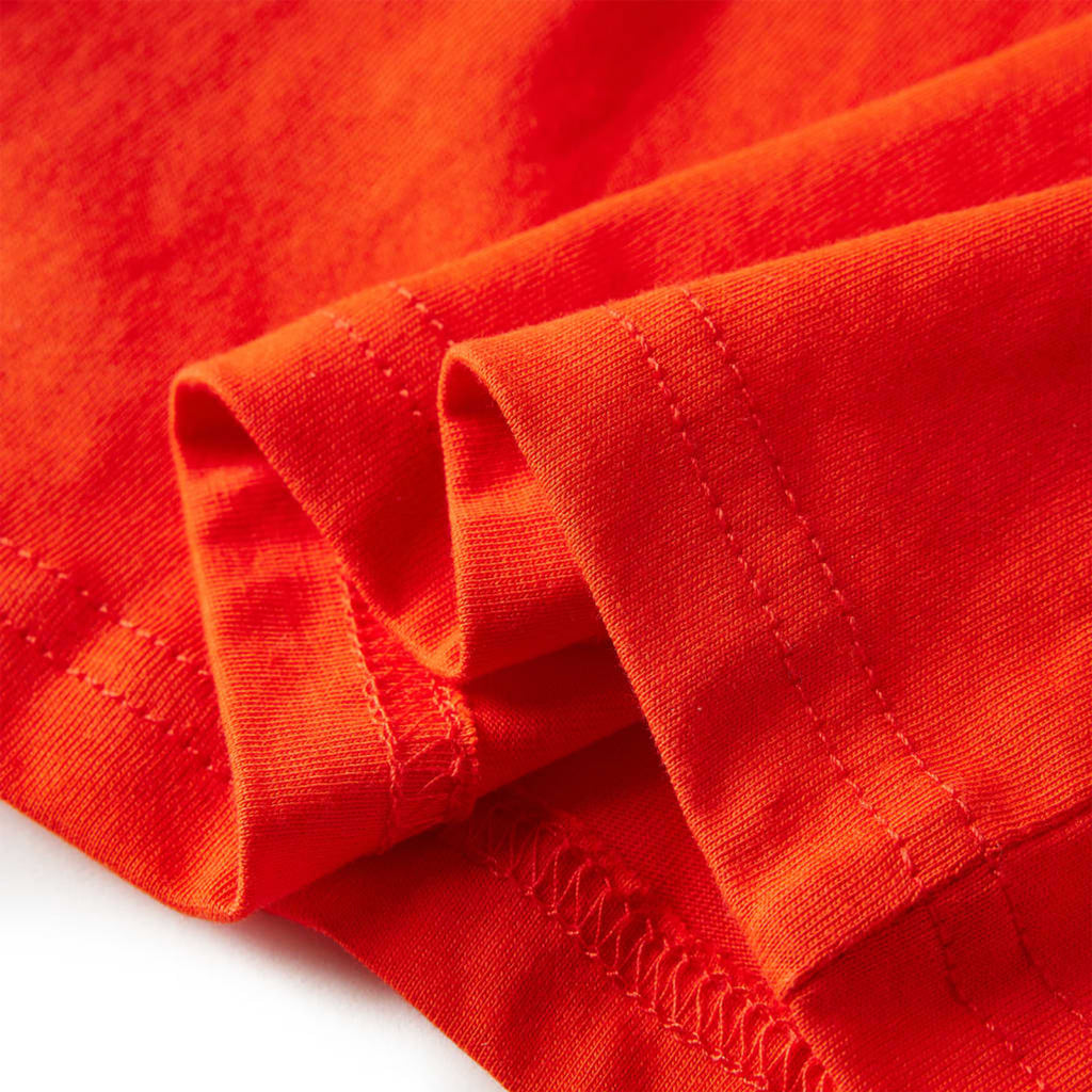Kids T-Shirt Cotton Bright Orange 104 Children's Top Kids Clothing Variant 5