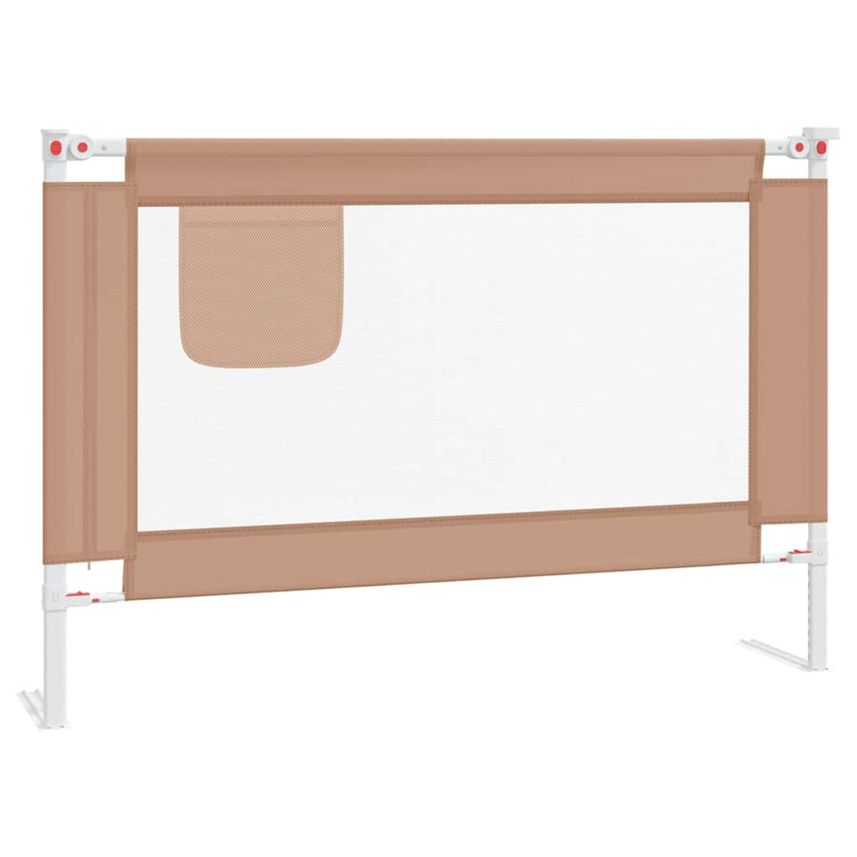 Toddler Safety Bed Rail Fabric (100% Polyester) Taupe 100 x 25 x 95 cm