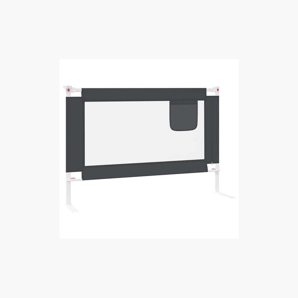 Toddler Safety Bed Rail Dark Fabric (100% Polyester) Dark Grey 100 x 25 x 95