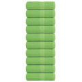 Towel Cotton Apple Green 50 x 30 cm Bathroom Bath Linen Home Towels 10 pcs