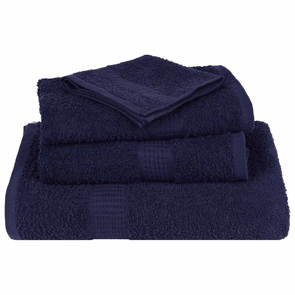 Towel Cotton Navy Blue 50 x 100 cm Bathroom Bath Linen Home Bath Towels 6