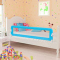 Toddler Safety Bed Rail Polyester Blue 120 x 40.5 x 42 cm Child Bed Guard 5x42cm