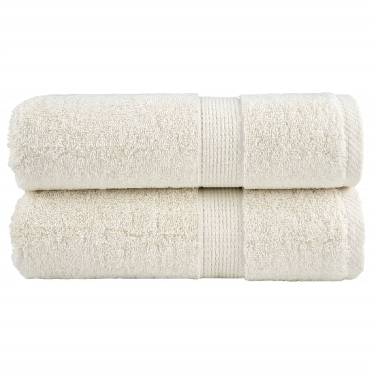 Towel Cotton Cream 30 x 30 cm Bathroom Bath Linen Home Towels 2 pcs Variant 2