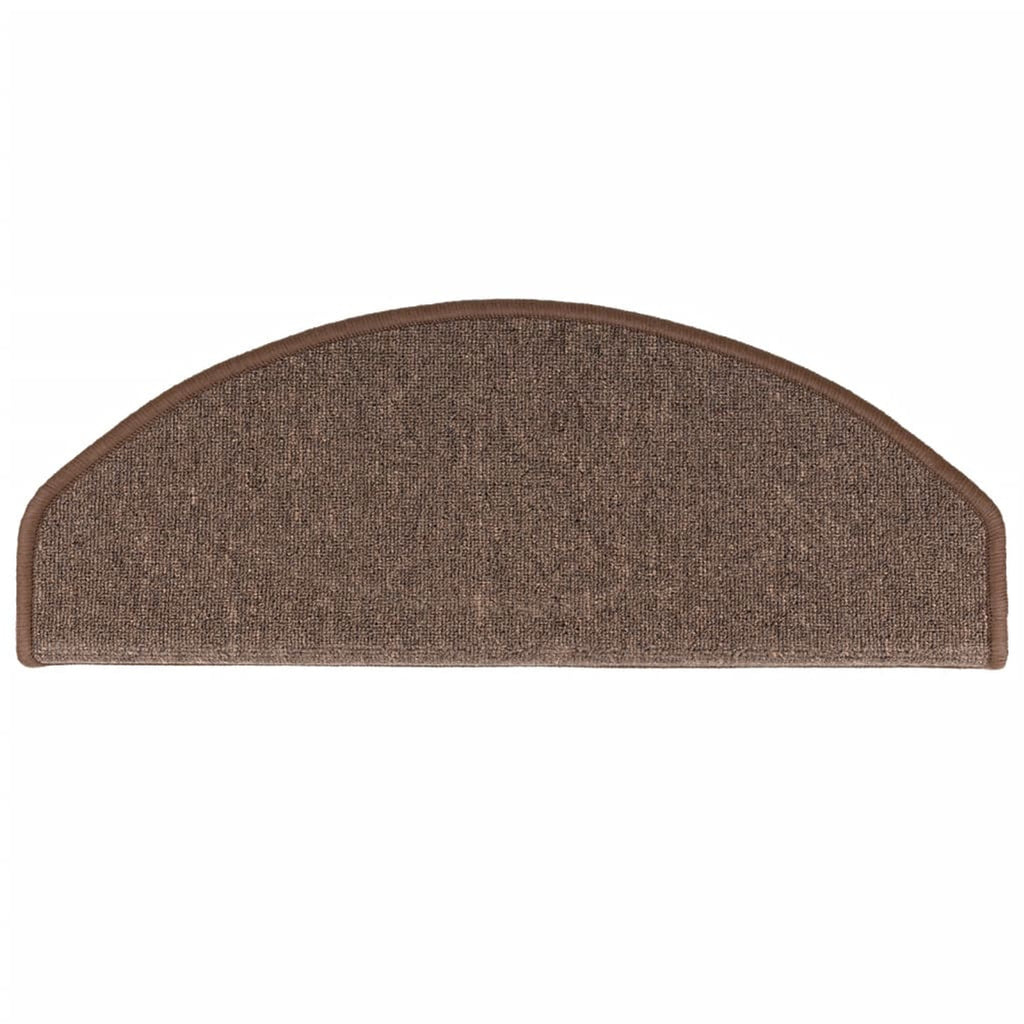 Stair Mats Coffee Needle-Punched Fabric -100% Coffee Brown 65 x 24 x 4 cm 15