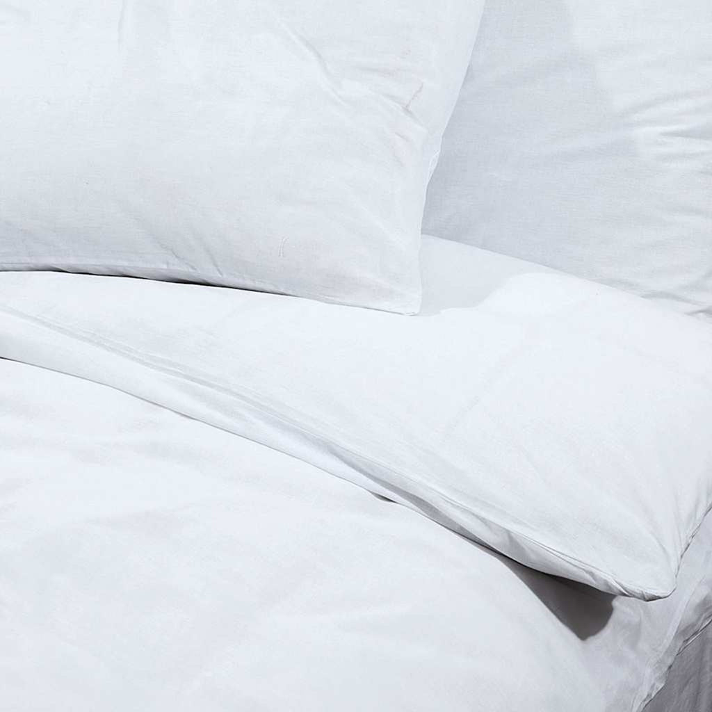 Duvet Cover Microfiber Fabric (100% Poly White 200 x 200 cm Bedding Variant 2