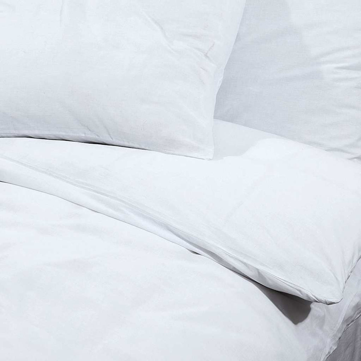 Duvet Cover Microfiber Fabric (100% Poly White 200 x 200 cm Bedding Variant 2