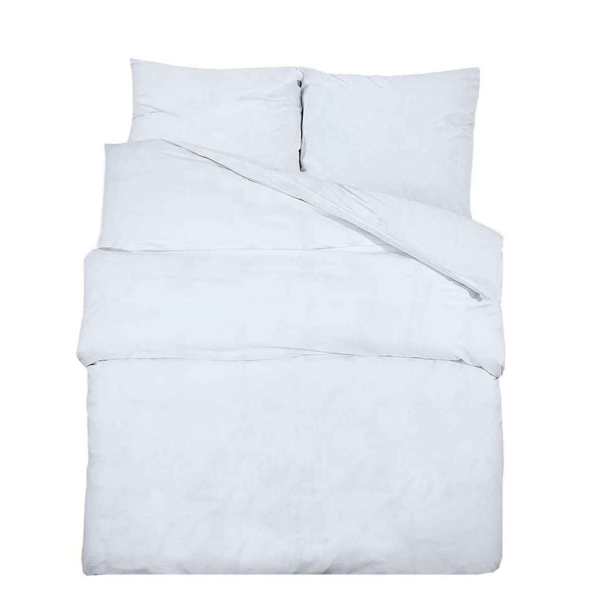 Duvet Cover Cotton White 240 x 260 cm Bedding Bed Linen Bedroom Quilt 240x260cm