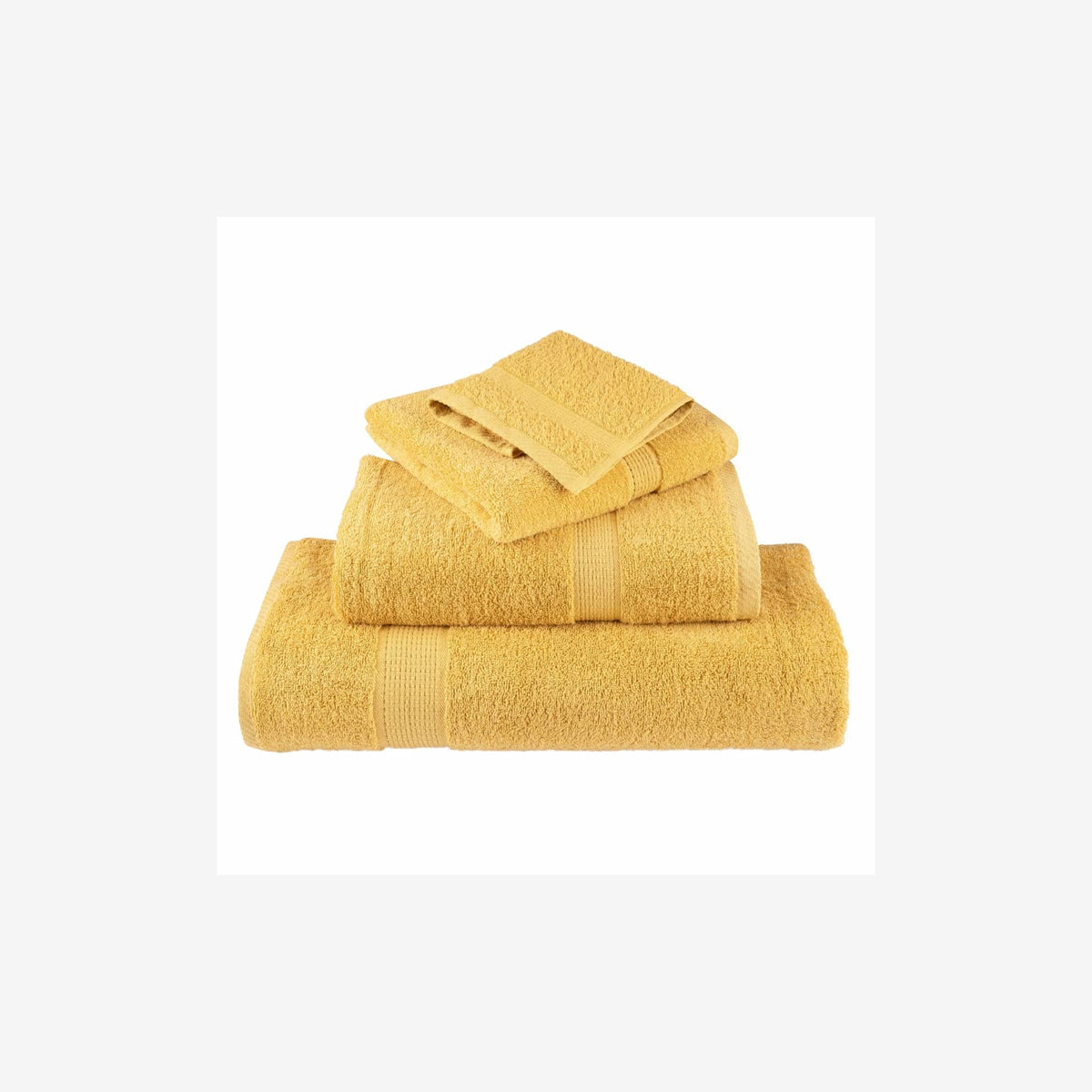 Towel Cotton Gold 150 x 100 cm Bathroom Bath Linen Home Towels 4 pcs Variant 2