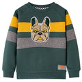 Sweatshirt Cotton Dark Green 128 Kids Clothing Children's Top Kids Variant 2