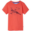 Kids T-Shirt Cotton Light Red 140 Children's Top Kids Clothing Kids Wear 140