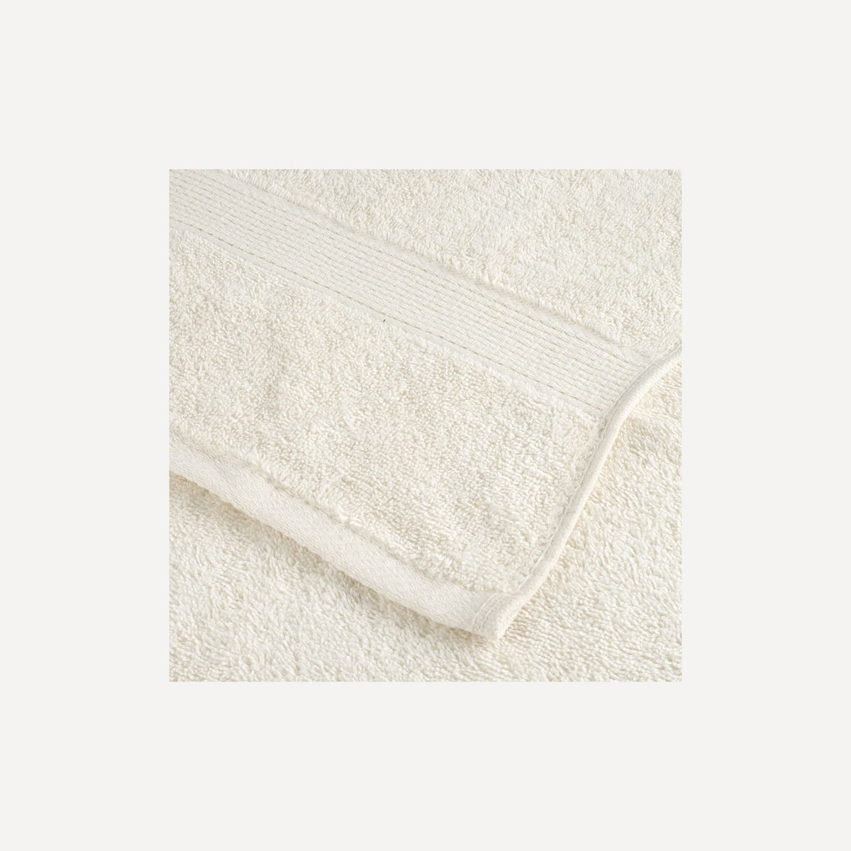 Towel Cotton Cream 50 x 30 cm Bathroom Bath Linen Home Towels 2 pcs Variant 2