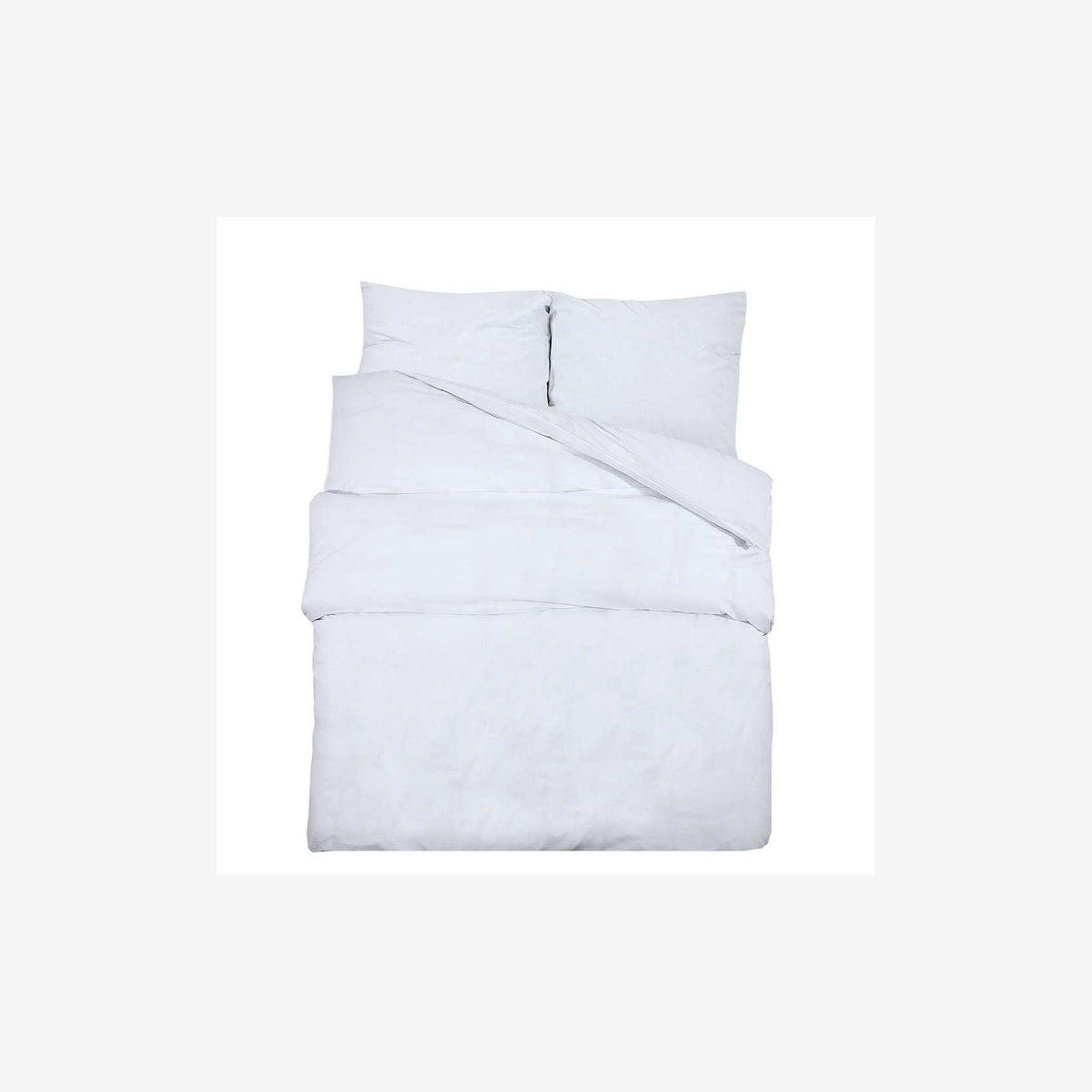 Duvet Cover Cotton White 220 x 225 cm Bedding Bed Linen Bedroom Quilt 220x225cm