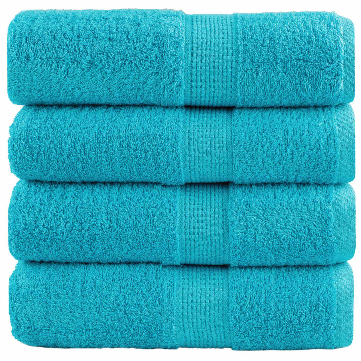 Towel Cotton Turquoise 50 x 30 cm Bathroom Bath Linen Home Towels 4 Variant 2