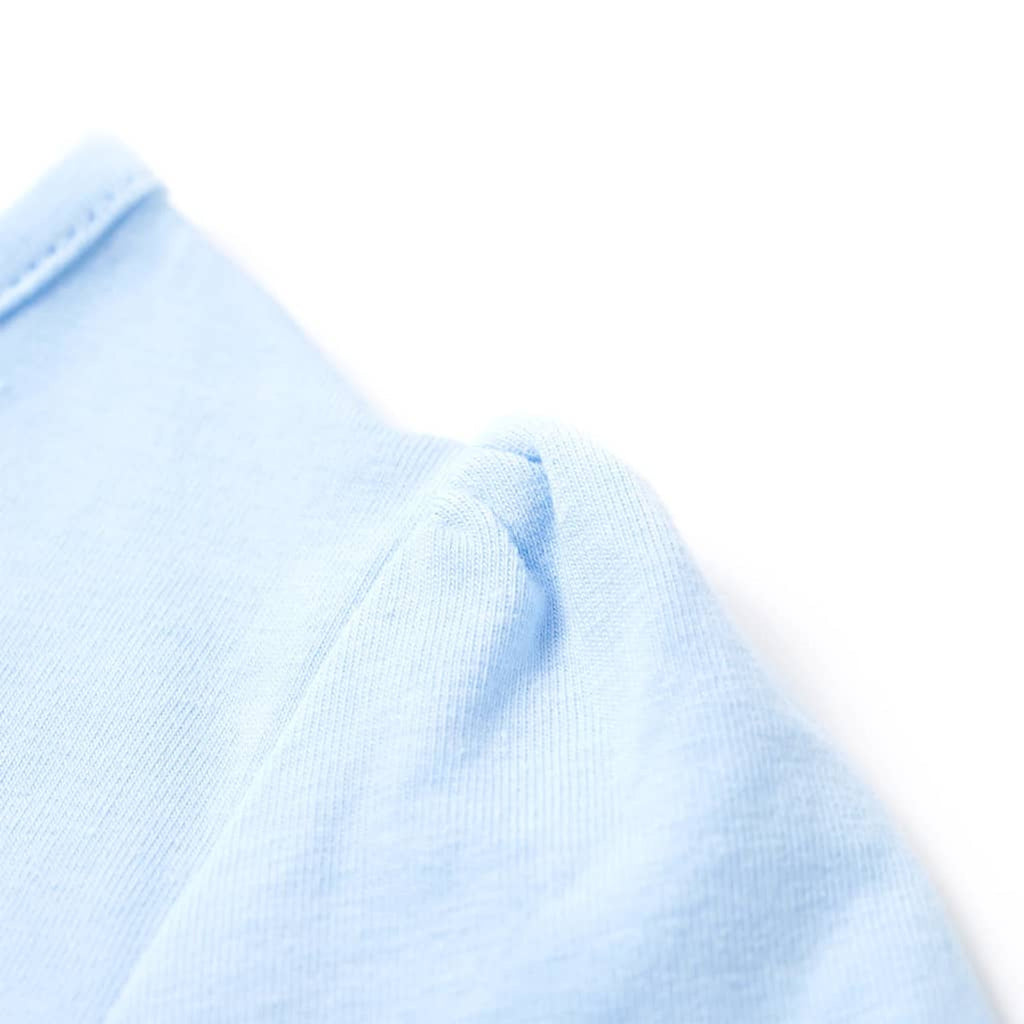 Kids T-Shirt Cotton Light Blue 116 Children's Top Kids Clothing Kids Wear 116